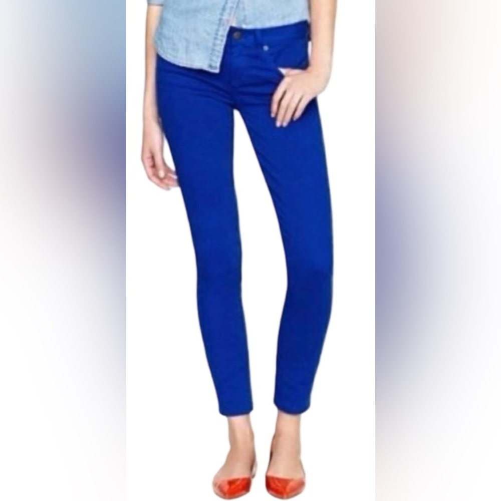 J. Crew Cobalt Toothpick Ankle Jeans Size 29 Women’s Fashion